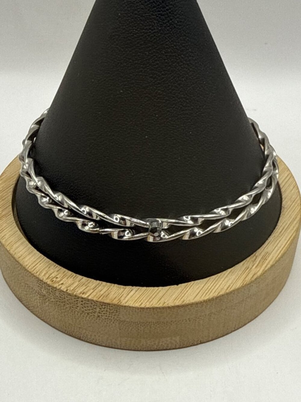 Vintage Silver Twist Rope Bangle Set Dainty Minimalist Stacking Bracelets